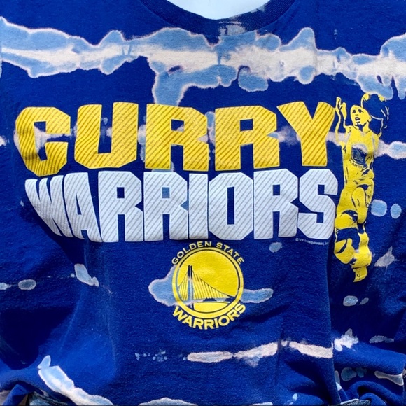 NBA Steph Curry Warriors Custom Bleach Crop Top - Picture 2 of 5